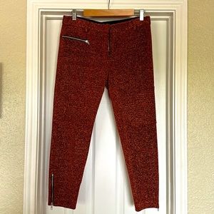 Elizabeth and James Orange/Black Sparkle Moto Pants